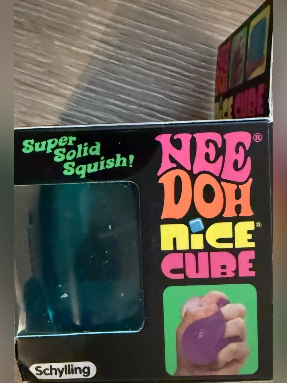 SCHYLLING NEEDOH TRENDING BLUE NICE CUBE SUPER SOLID SQUEEZE TOY NEW IN BOX